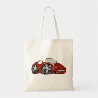 Cartoon Red Car Art Tote Bag