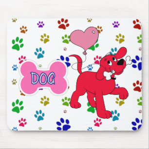 Cartoon Red Dog Customise  Gel Mouse Pad