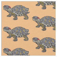 cartoon red-eared slider turtle