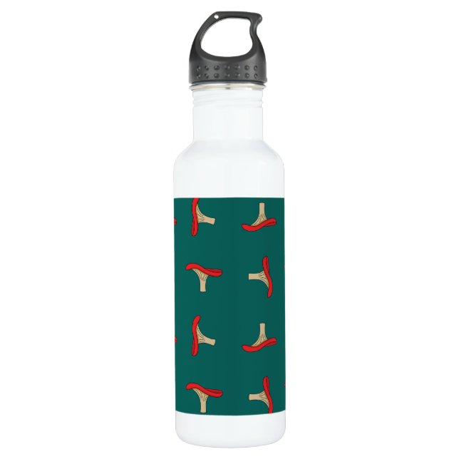 Cartoon Red Mushroom 710 Ml Water Bottle (Front)