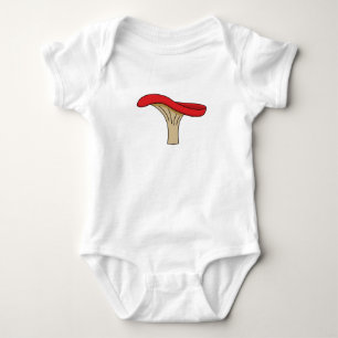 Cartoon Red Mushroom Baby Bodysuit