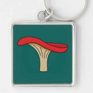 Cartoon Red Mushroom Key Ring