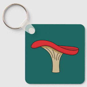 Cartoon Red Mushroom Key Ring
