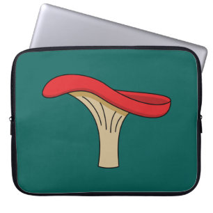 Cartoon Red Mushroom Laptop Sleeve