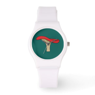 Cartoon Red Mushroom Watch