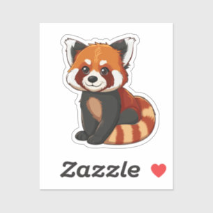 Cartoon red panda 