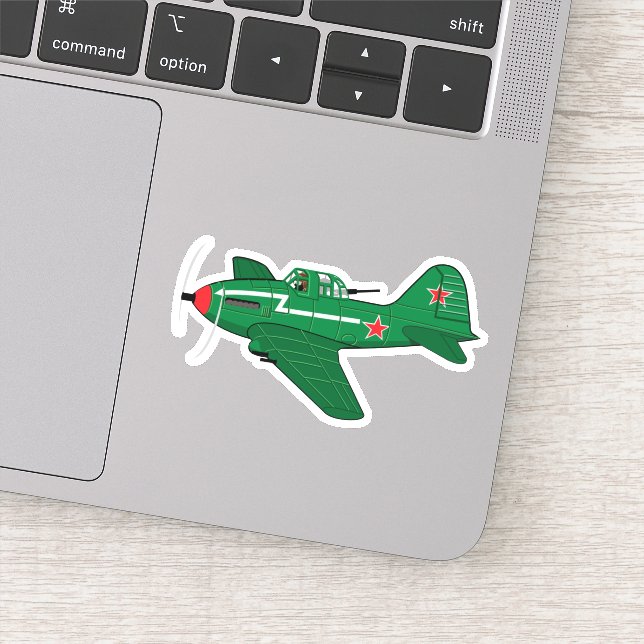 Cartoon retro aeroplane (Detail)