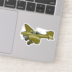 Cartoon retro aeroplane