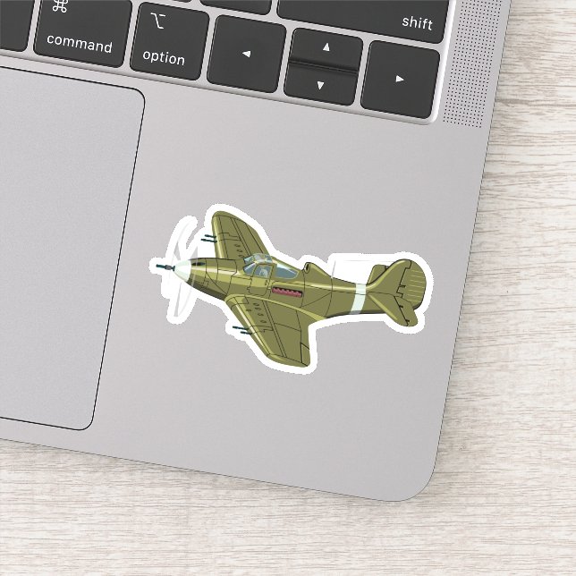 Cartoon retro aeroplane (Detail)