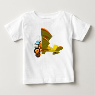 Cartoon retro aeroplane baby T-Shirt