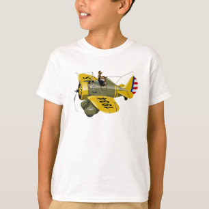 Cartoon retro fighter plane T-Shirt