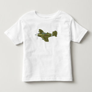 Cartoon retro fighter plane toddler T-Shirt