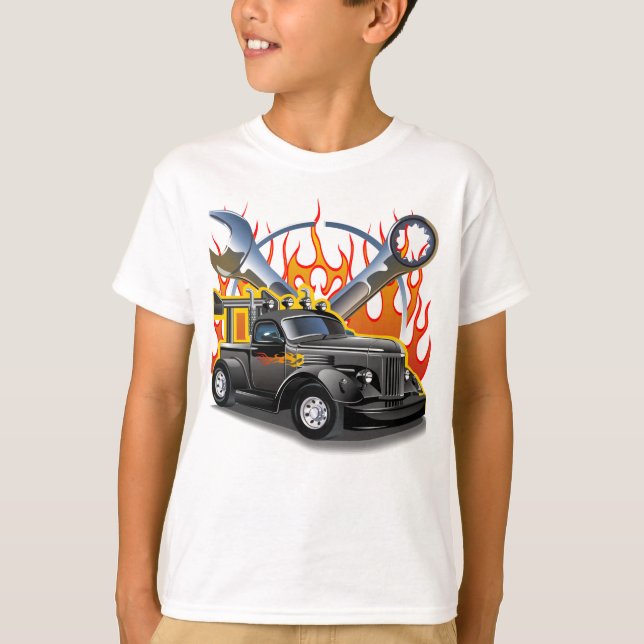 Cartoon retro hot rod T-Shirt (Front)