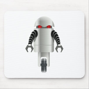 Cartoon Robot Mouse Mat