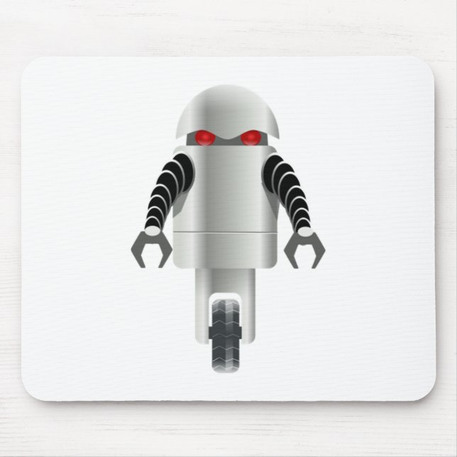 Cartoon Robot Mouse Mat (Front)