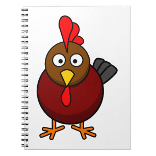 Cartoon Rooster Notebook