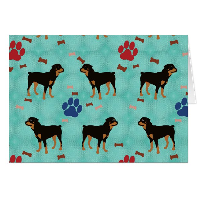 Cartoon Rottweiler (Front Horizontal)