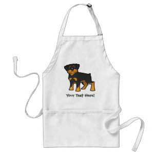Cartoon Rottweiler Standard Apron