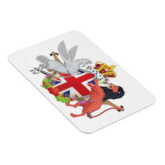 Cartoon Royal Throne Crest Magnet