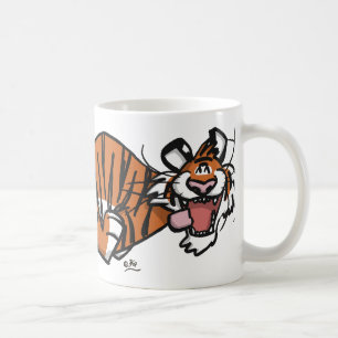 Cartoon Running Tiger mug