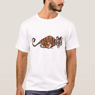 Cartoon Running Tiger T-shirt