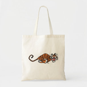 Cartoon Running Tiger Tote Bag