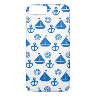 Cartoon Sail Boat Pattern iPhone 8 Plus/7 Plus Case