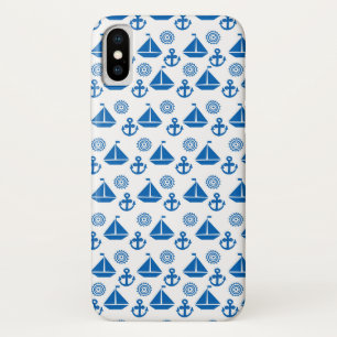 Cartoon Sail Boat Pattern iPhone X Case