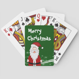 Cartoon Santa Christmas Playing Cards