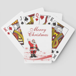 Cartoon Santa Claus Christmas Playing Cards