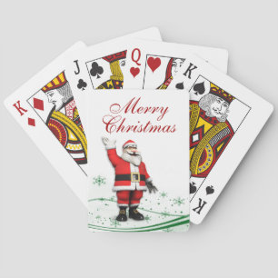 Cartoon Santa Claus Christmas Playing Cards