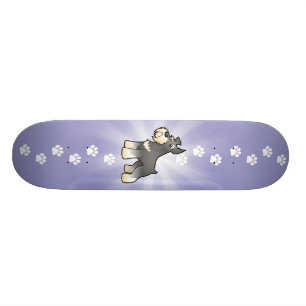 Cartoon Schnauzer Skateboard