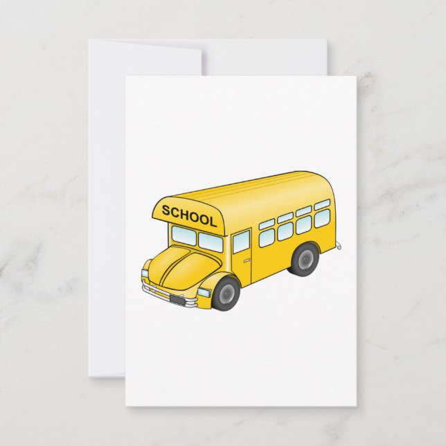 Cartoon School Bus (Front)
