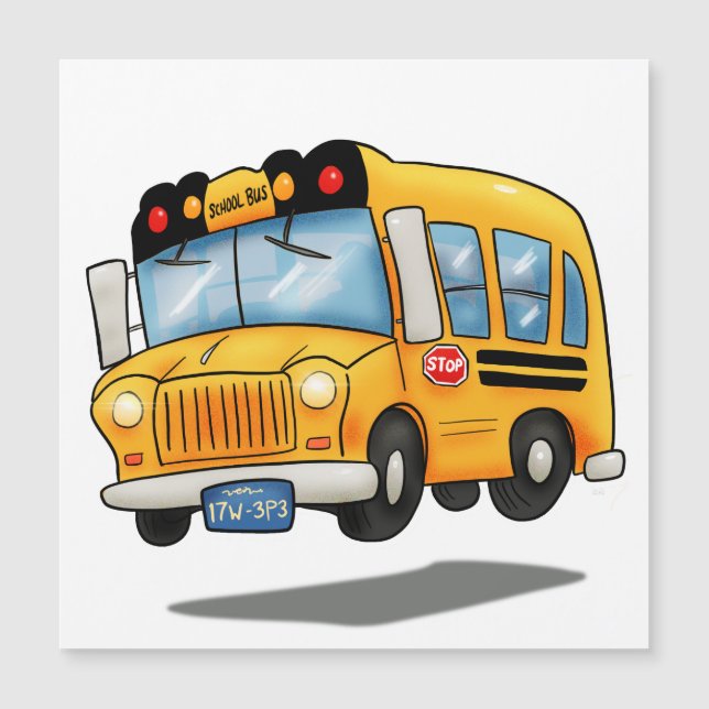 Cartoon School Bus (Front)