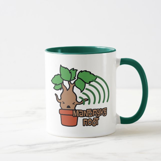 Cartoon Screaming Mandrake Character Art Mug (Right)