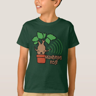 Cartoon Screaming Mandrake Character Art T-Shirt