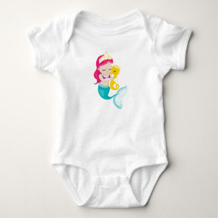 Cartoon Sea Friends Baby Bodysuit