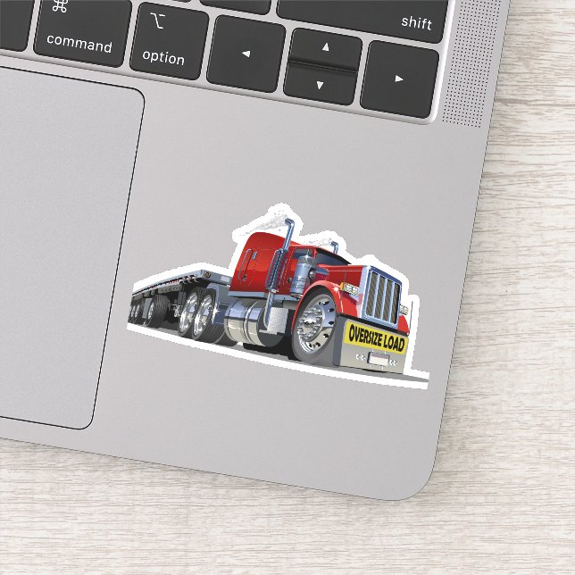 Cartoon semi truck (Detail)