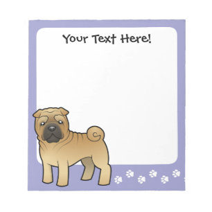 Cartoon Shar Pei Notepad