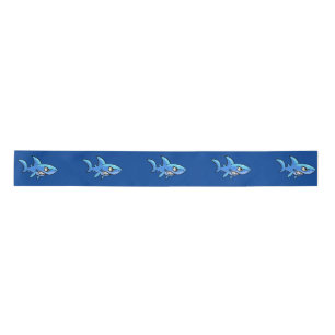Cartoon Shark Satin Ribbon