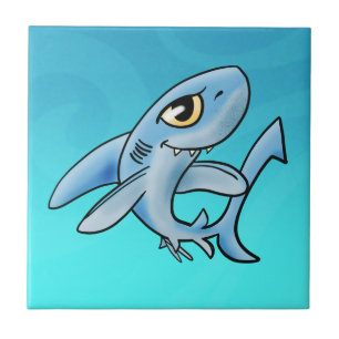 Cartoon Shark Tile