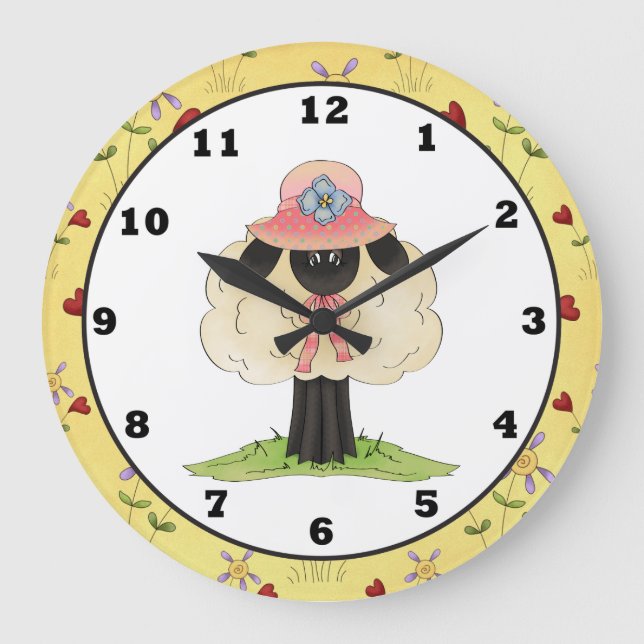Cartoon Sheep clock (Front)