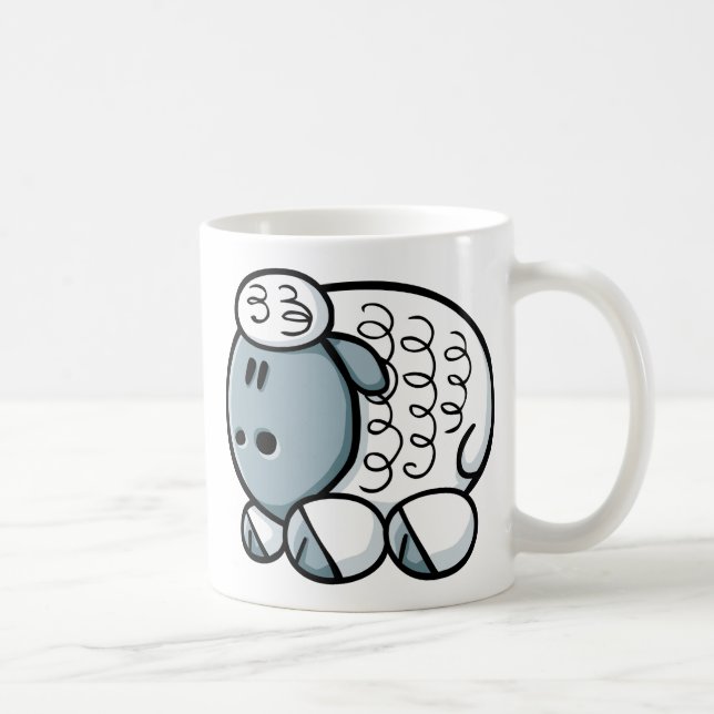 Cartoon Sheep Coffee Mug (Right)