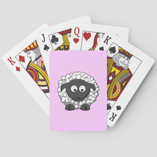 Cartoon Sheep Playing Cards (Back)