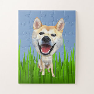 Cartoon Shiba Inu Kids Puzzle