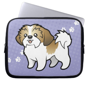 Cartoon Shih Tzu (puppy cut) Laptop Sleeve