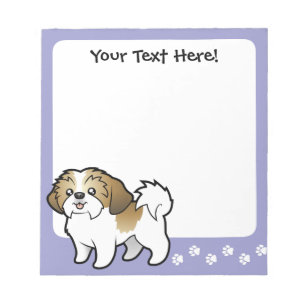 Cartoon Shih Tzu (puppy cut) Notepad