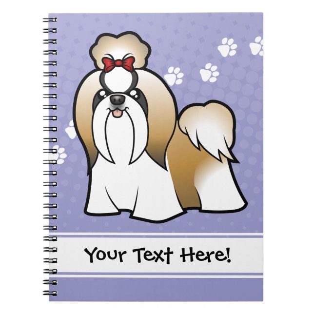 Cartoon Shih Tzu (show cut) Notebook (Front)
