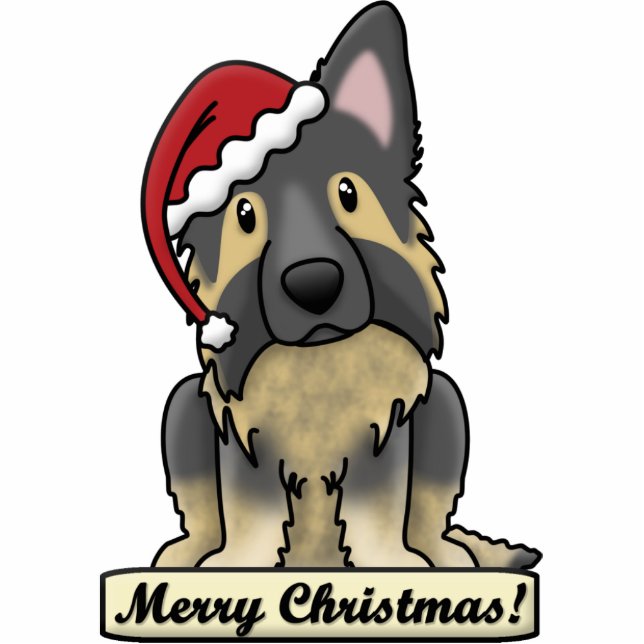 Cartoon Shiloh Shepherd Photo Sculpture Decoration (Front)