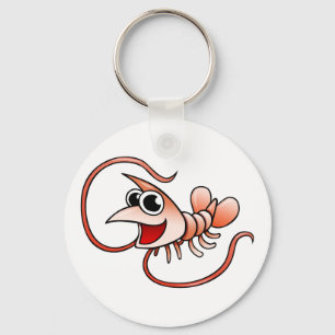 Cartoon Shrimp Key Ring